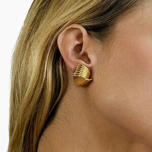 Aureum Vienna 24K-Gold-Plated Stud Earrings